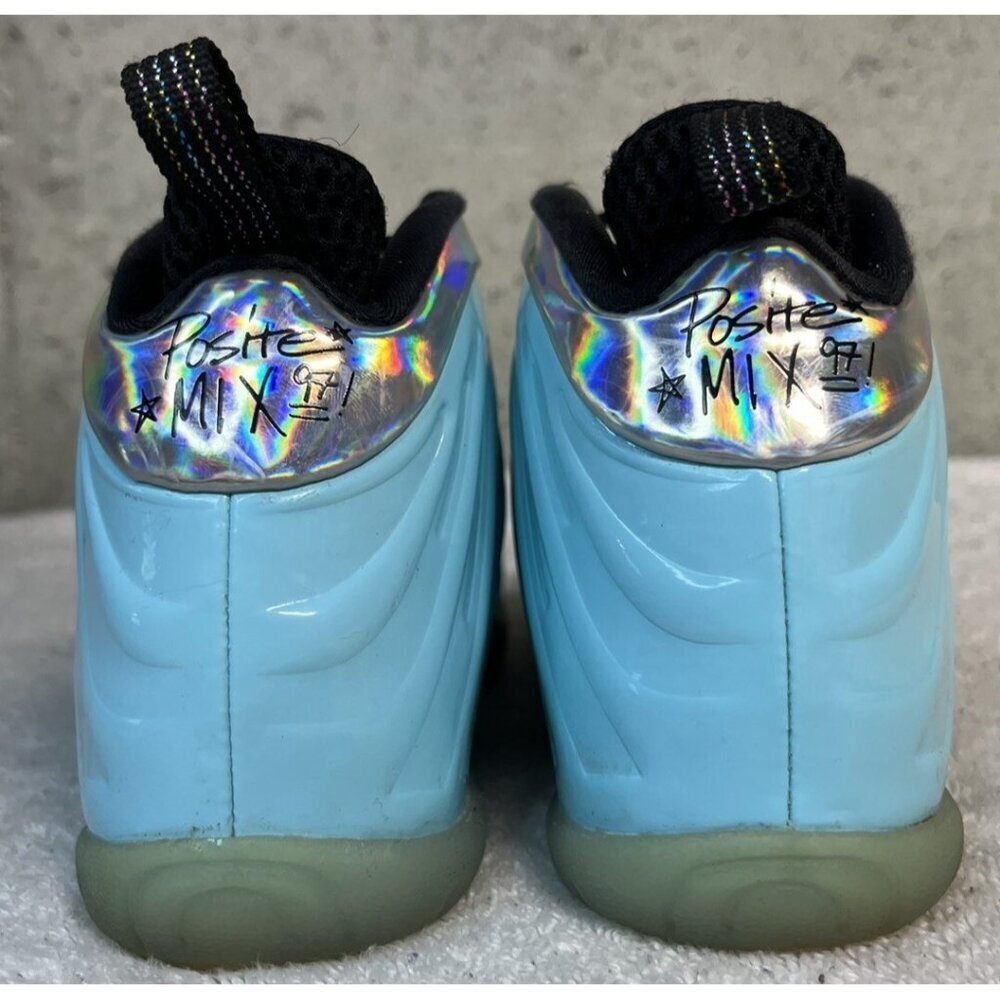 Nike Little Posite One Mixtape Teal Blue Shoes Sneakers Size 2.5Y DH6491-400 - Picture 7 of 9